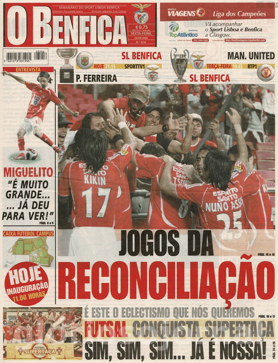 jornal o benfica 3256 2006-09-22